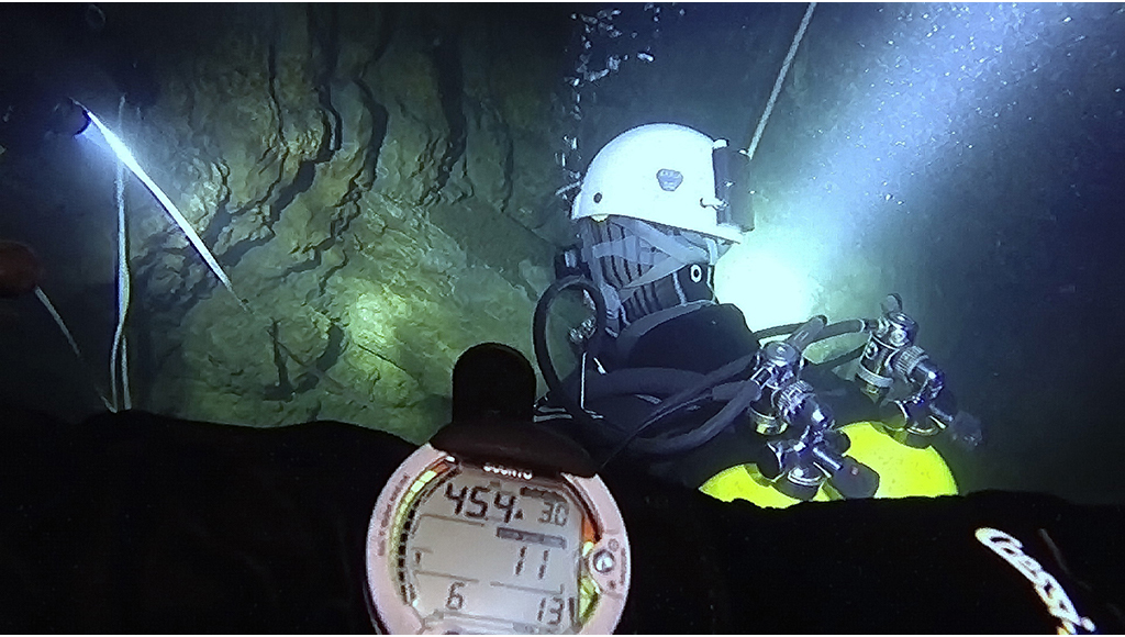 …at 45 m